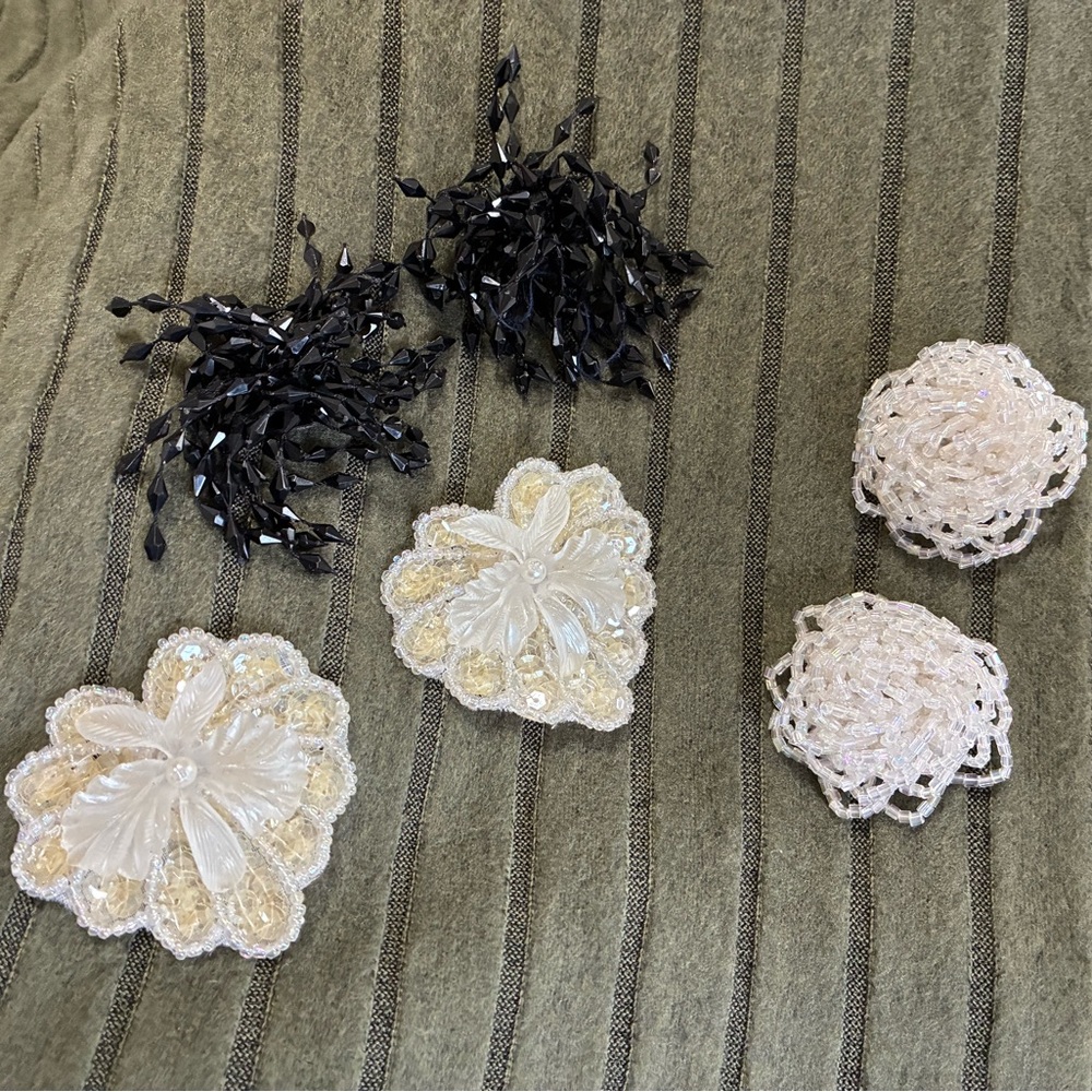 Elegant Beaded Shoe Clips